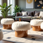 Pourquoi choisir des tabourets fourrure pour créer un espace chic, cosy et tendance