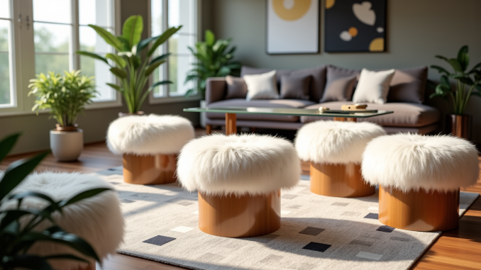 Pourquoi choisir des tabourets fourrure pour créer un espace chic, cosy et tendance